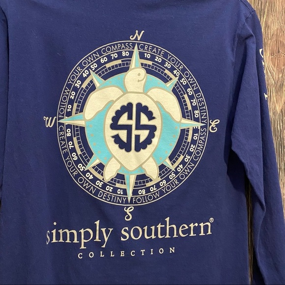 Simply Southern | turtle compass long sleeve tee - Picture 2 of 4